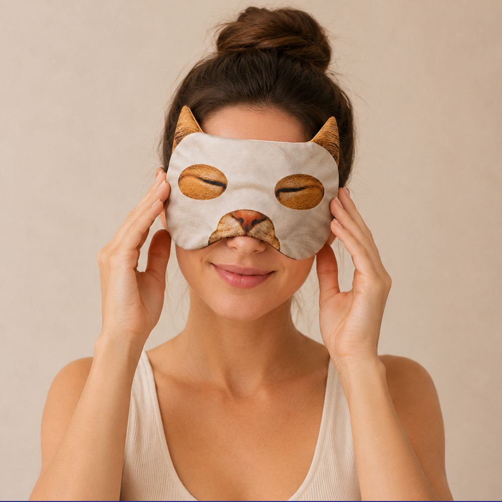Маска для сна КИТИ c полноцветной печатью арт. 710305 Маска для сна КИТИ c полноцветной печатью арт. 710305