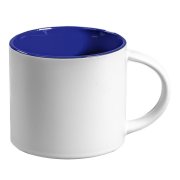 Кружка Anita, белый с синим,  мл, матовая, керамика Белый