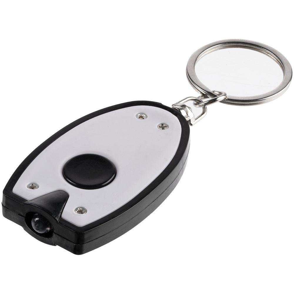 Брелок-фонарик Vivid, ver.2 в пакете, белый с черным арт. 20744.60 Брелок-фонарик Vivid, ver.2 в пакете, белый с черным арт. 20744.60