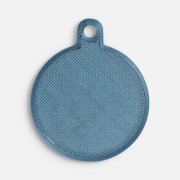 Подвеска Round, 3D-печать, синий металлик