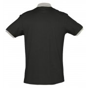 Рубашка поло Prince 190, черная с серым