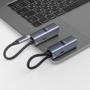 USB-хаб 3 в 1 USB-C - USB-A3.0 + USB-C PD100Вт + HDMI