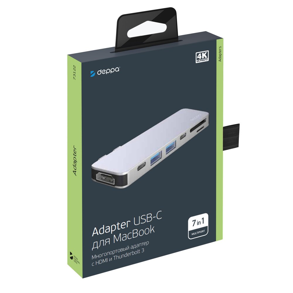 USB-C адаптер для MacBook 7-в-1 арт. 1-73122 USB-C адаптер для MacBook 7-в-1 арт. 1-73122
