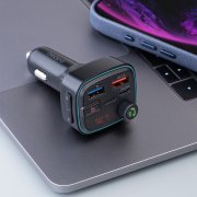 FM-трансмиттер Wave Pro, QC/PD, LED, 48Вт, ENC, Bass boost