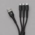 Дата-кабель Armor 3 в 1: micro USB, USB-C, Ligthning, 1.2м