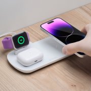 Зарядная станция 3 в 1: iPhone, Apple Watch, Airpods, беспроводная, 17,5 Вт