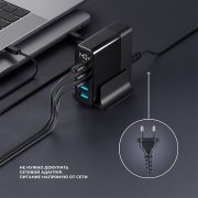 Зарядная станция 3xUSB Type-C, 2xUSB, PD, QC, 140Вт