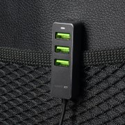 АЗУ 1 USB + 3 USB для пассажиров, QC 3.0, 7Аa