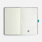 Ежедневник Lungo, недатированный, темно-бирюзовый