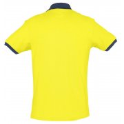 Рубашка поло Prince 190, желтая с темно-синим