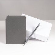 Набор подарочный SMALL IDEA: блокнот и ручка в подарочной коробке Серый