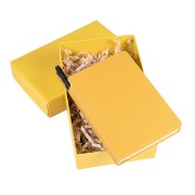 Набор подарочный SMALL IDEA: блокнот и ручка в подарочной коробке Жёлтый