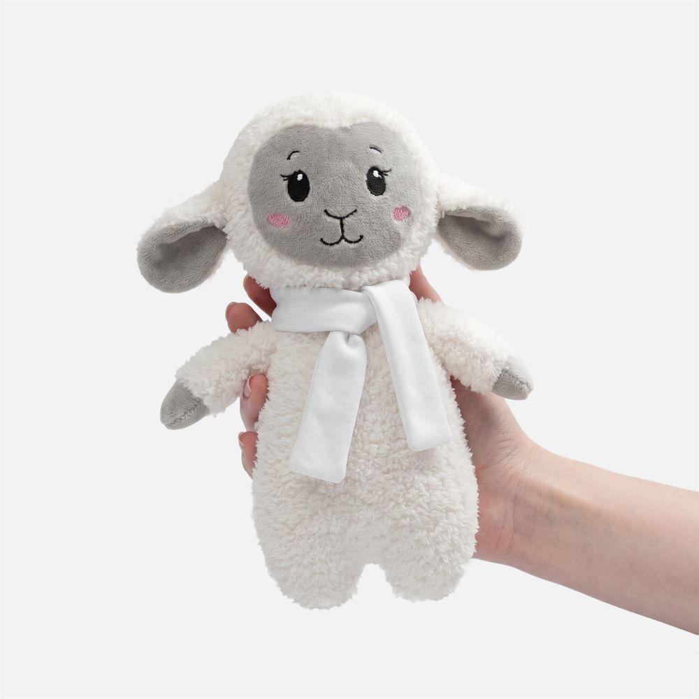 Мягкая игрушка Beastie Toys, овечка с белым шарфом арт. 19080.01 Мягкая игрушка Beastie Toys, овечка с белым шарфом арт. 19080.01