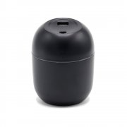 Светодиодный USB увлажнитель Egg с подсветкой, черный-S