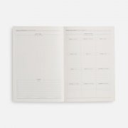 Ежедневник-органайзер Twill, недатированный, черный