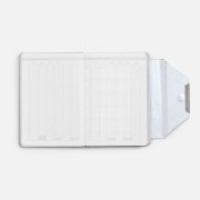 Ежедневник Delave, недатированный, серебристый