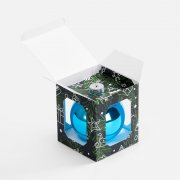 Коробка с полноцветной печатью для елочного шара 10 см