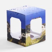Коробка с полноцветной печатью для елочного шара 10 см