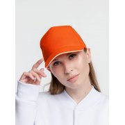 Бейсболка Classic 2.0, оранжевая с белым кантом арт. 21848.20