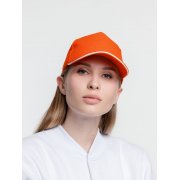 Бейсболка Classic 2.0, оранжевая с белым кантом арт. 21848.20