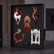 Набор елочных игрушек: Матрешка Царевна, Огненная коза, Белая береза, Коза, Подкова арт. 82914