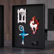 Набор елочных игрушек: Балерина, Белая береза, Огненная коза арт. 82912