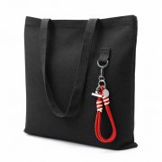 Сумка для покупок LUMISSA 325 г/м² с обвесом, чёрный/красный арт. 25014.2.05