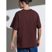Футболка Oversize Premium, коричневая (шоколад)