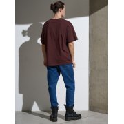 Футболка Oversize Premium, коричневая (шоколад)