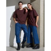 Футболка Oversize Premium, коричневая (шоколад)