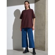 Футболка Oversize Premium, коричневая (шоколад)