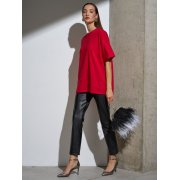 Футболка Oversize Premium, красная