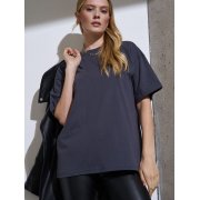 Футболка Oversize Premium, темно-серая (антрацит)