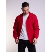 Худи на молнии Premium Heavy, красное