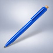 Ручка пластиковая шариковая «Какаду Эко» с бамбуковой кнопкой арт. 76382.02