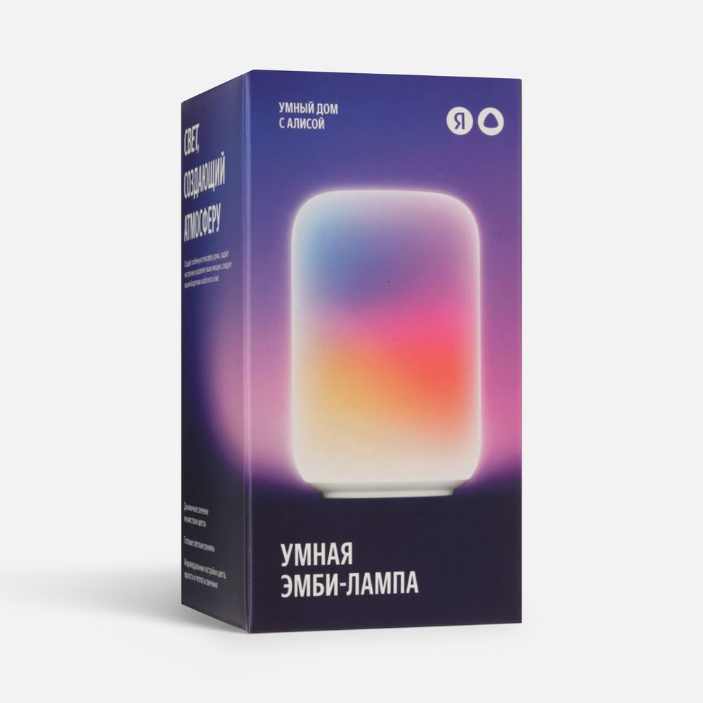 Умная эмби-лампа «Яндекс», белая арт. 21054.60 Умная эмби-лампа «Яндекс», белая арт. 21054.60