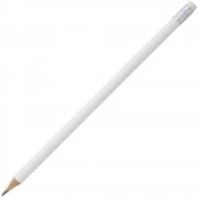 Карандаш простой Hand Friend с ластиком, белый