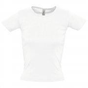 Футболка женская с круглым вырезом LADY 220 белая