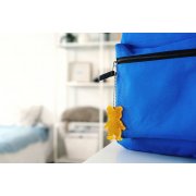 Пешеходный светоотражатель «Мишка», неон-желтый арт. 4815.89