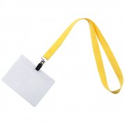 Лента для бейджа Neckband, желтая