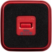 Беспроводная колонка с подсветкой логотипа Glim, красная
