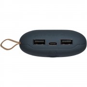 Аккумулятор с беспроводной зарядкой Pebble Wireless 9000 мАч, серо-синий