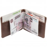 Зажим для купюр Apache, коричневый (какао) арт. 3436.59