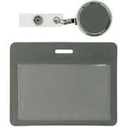 Чехол для карточки с ретрактором Devon, серый арт. 11645.10 Чехол для карточки с ретрактором Devon, серый арт. 11645.10