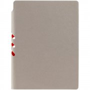 Ежедневник Flexpen, недатированный, серебристо-оранжевый