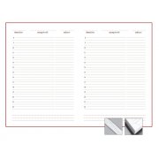 Ежедневник Nebraska, недатированный, зеленый