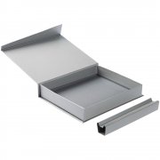 Коробка Duo под ежедневник и ручку, серебристая арт. 1639.10 Коробка Duo под ежедневник и ручку, серебристая арт. 1639.10