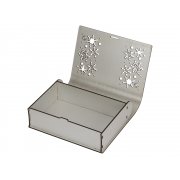 Деревянная коробка с резной крышкой «Книга», М