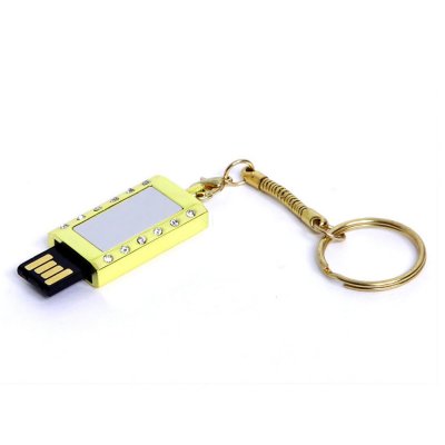 USB 2.0- флешка на 16 Гб «Кулон» с кристаллами и мини чипом арт. 6591.16.05