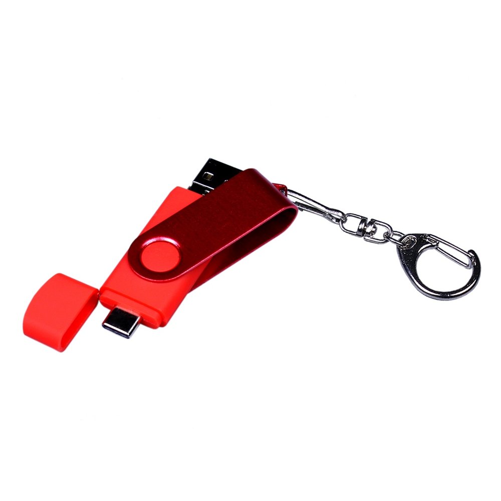 USB 2.0/micro USB/Type-С- флешка на 64 Гб 3-в-1 с поворотным механизмом арт. 6597.64.01 USB 2.0/micro USB/Type-С- флешка на 64 Гб 3-в-1 с поворотным механизмом арт. 6597.64.01